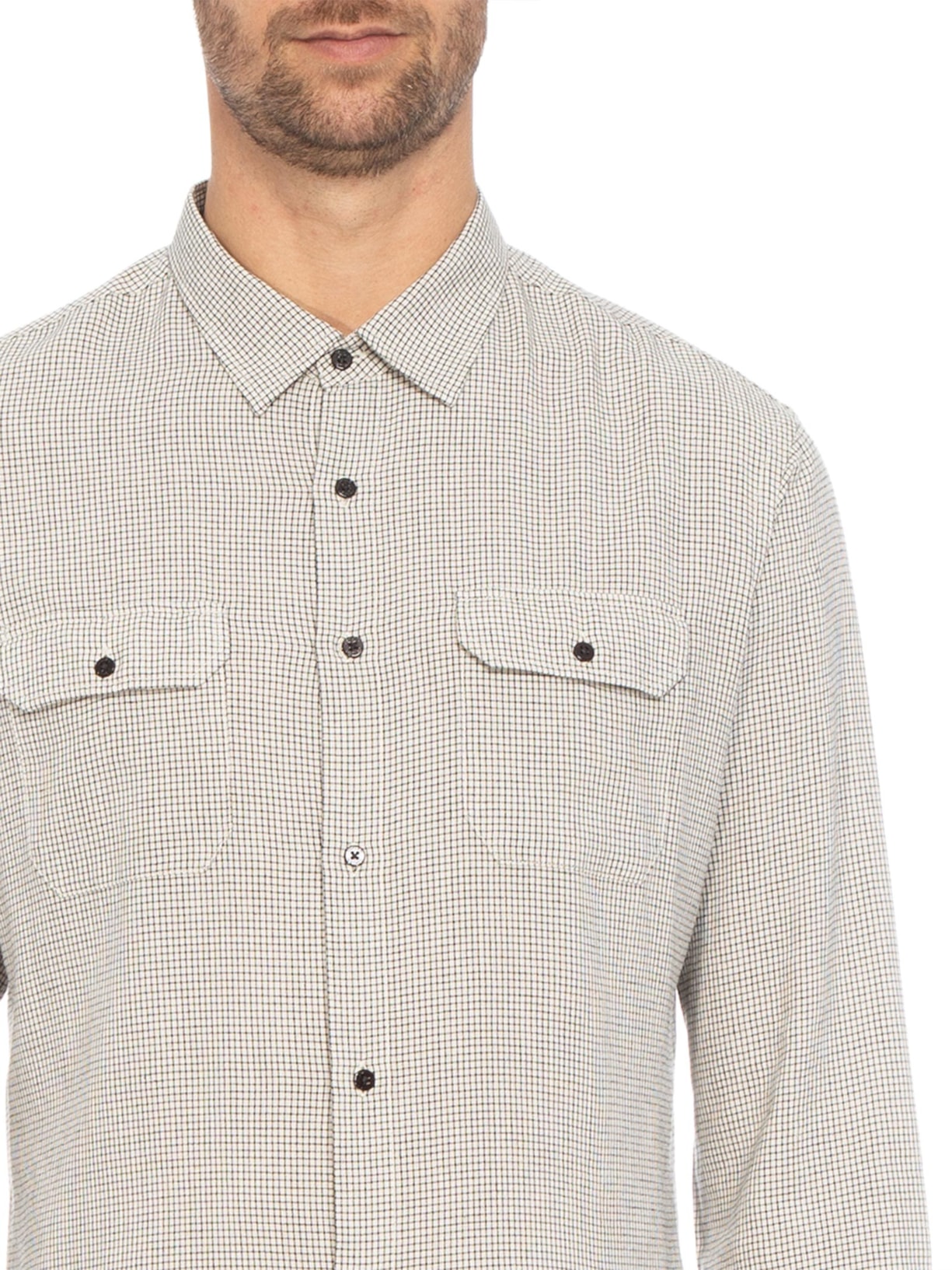 Camisa Masculina Linen Over Bege Osklen