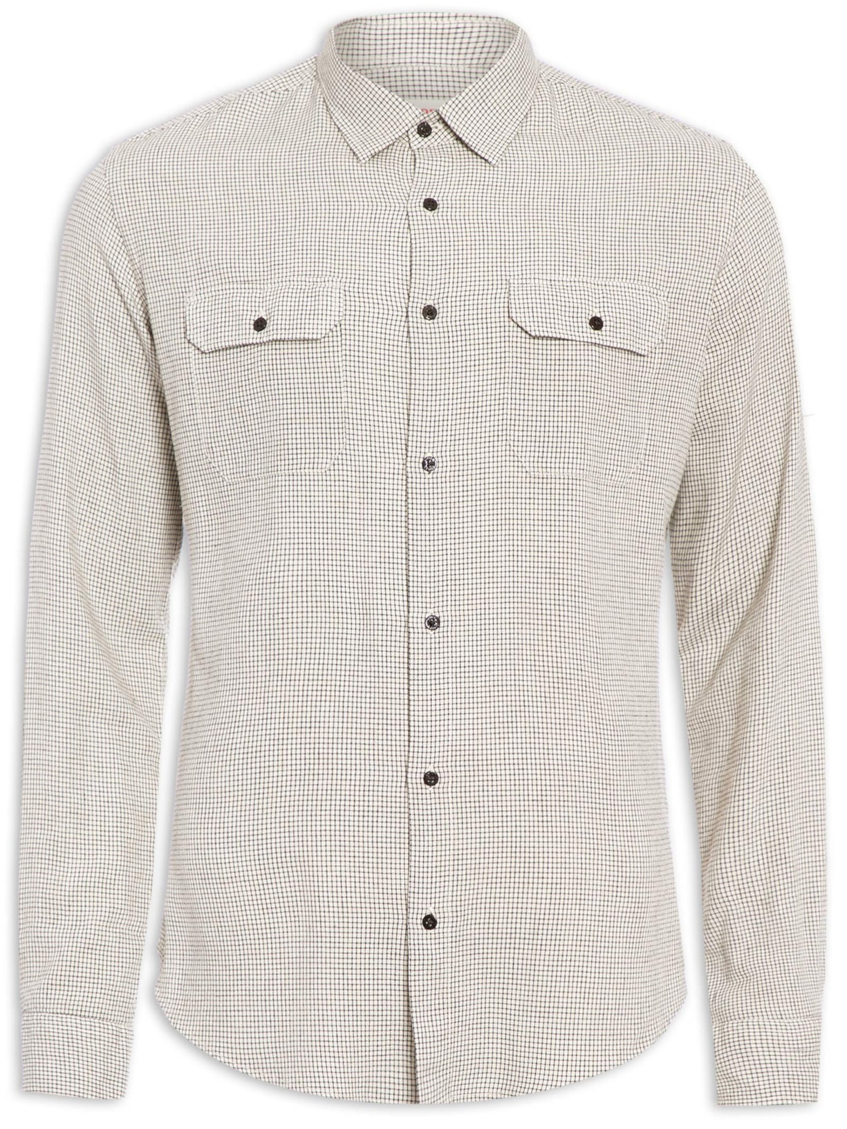 Camisa Masculina Linen Over Bege Osklen