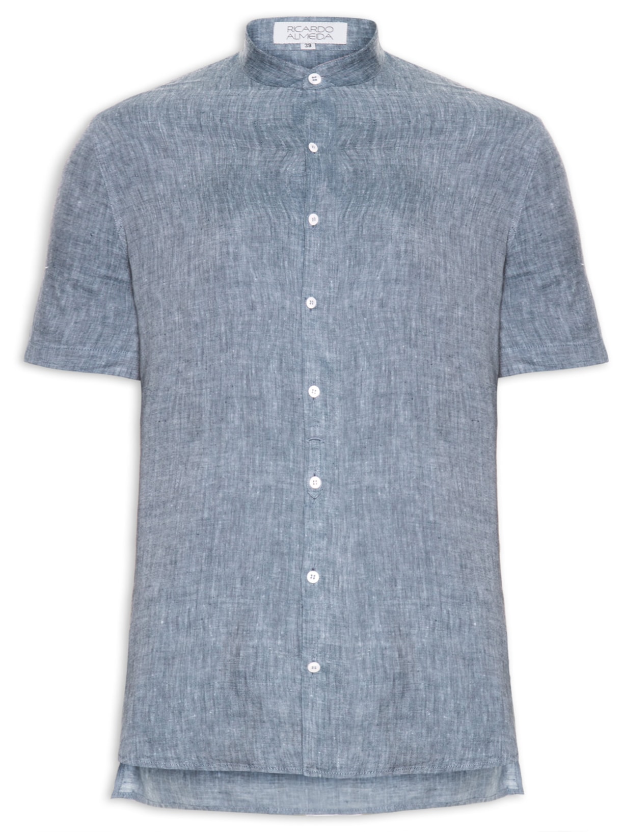 Camisa Masculina Linho - Azul