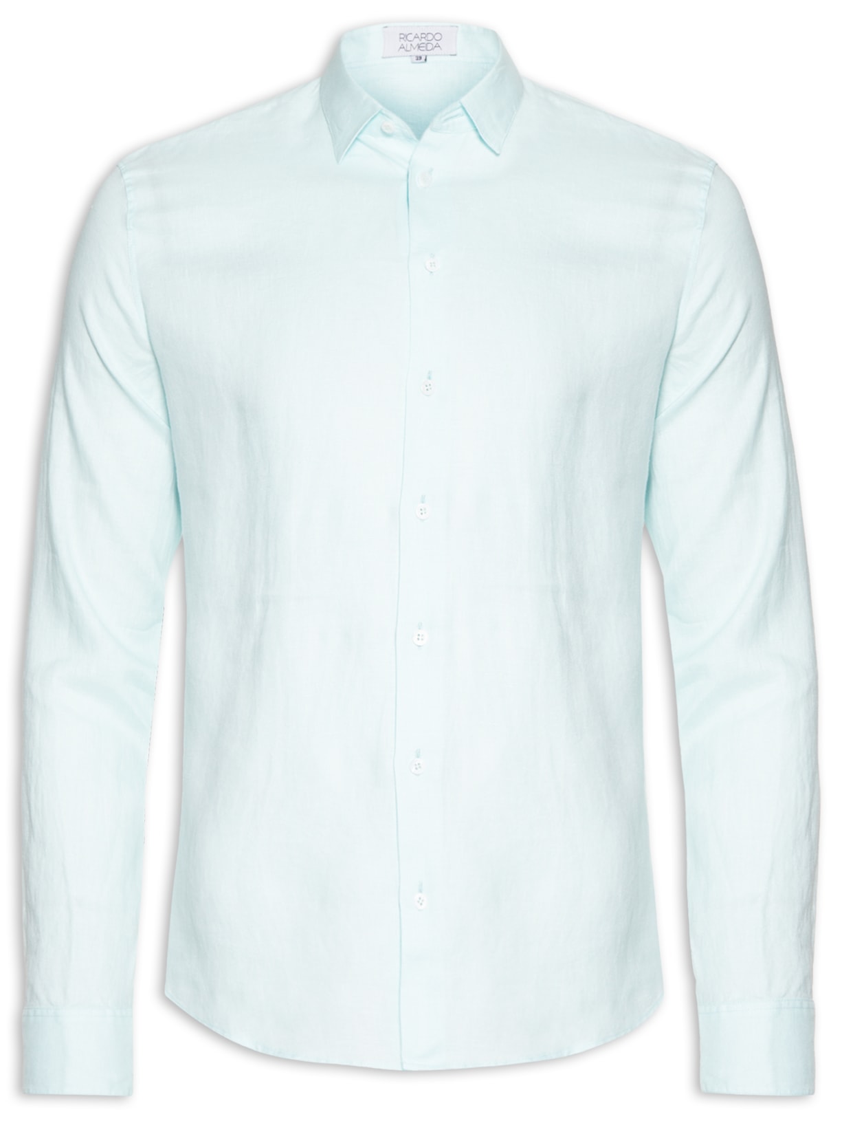 Camisa Masculina Linho - Azul