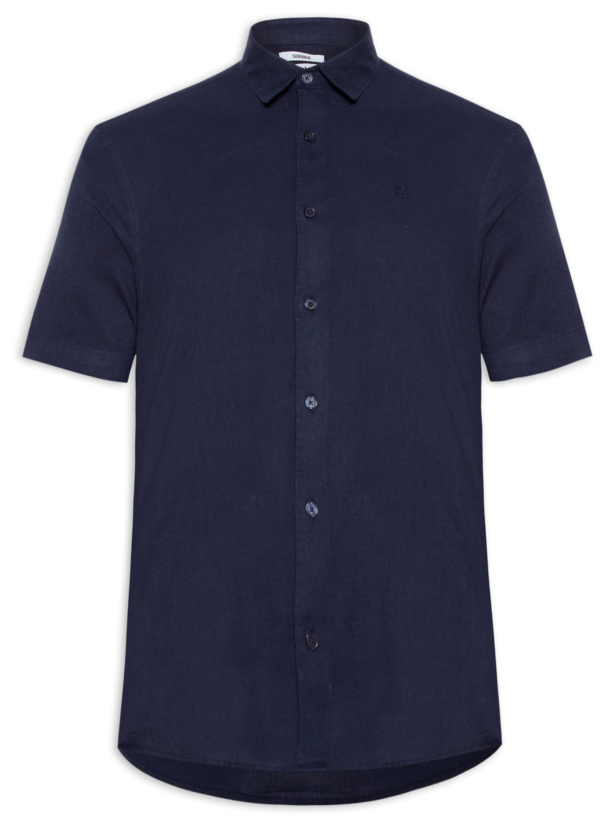 Camisa Masculina Linho - Azul