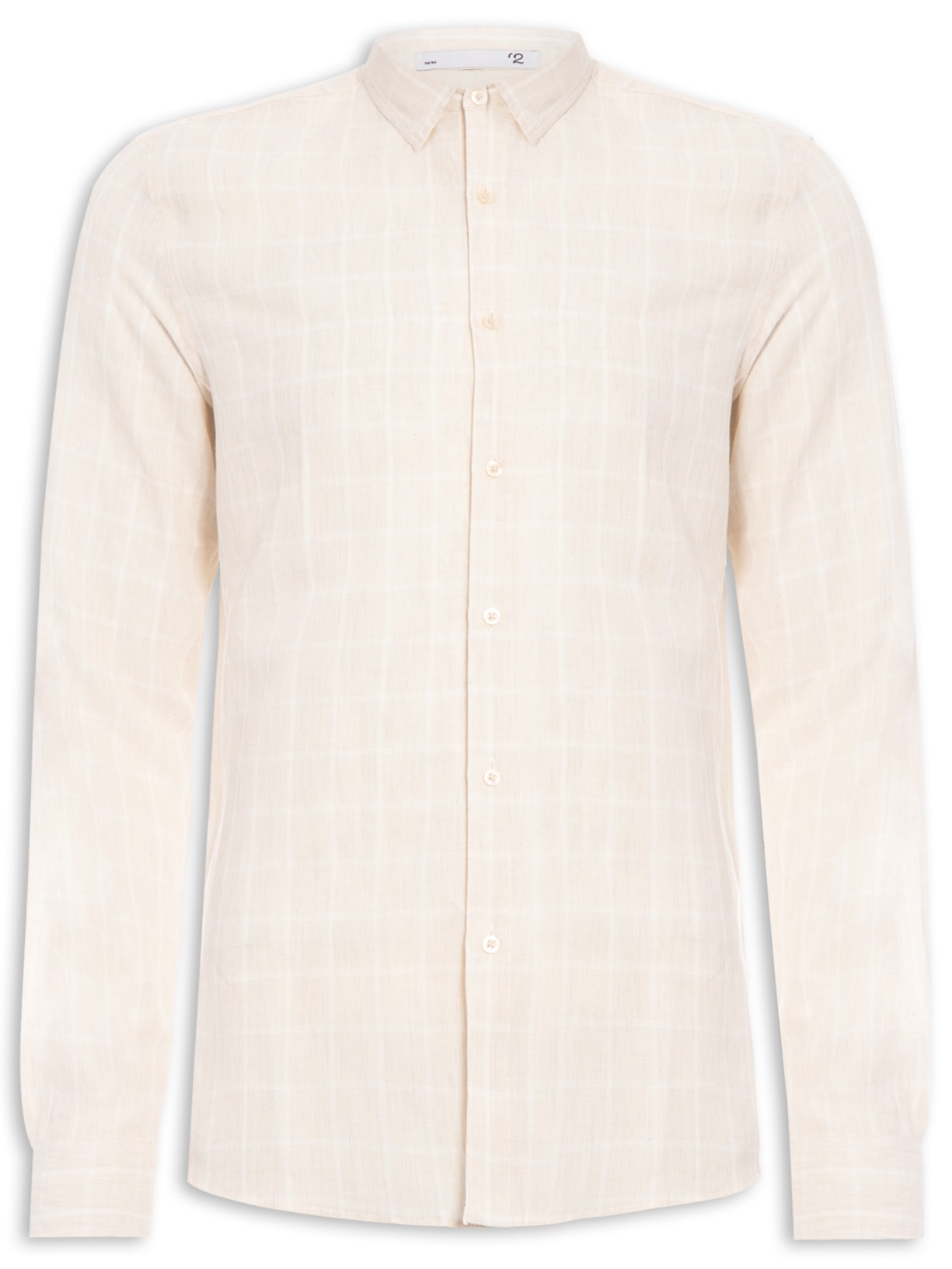 Camisa Masculina Linho - Bege