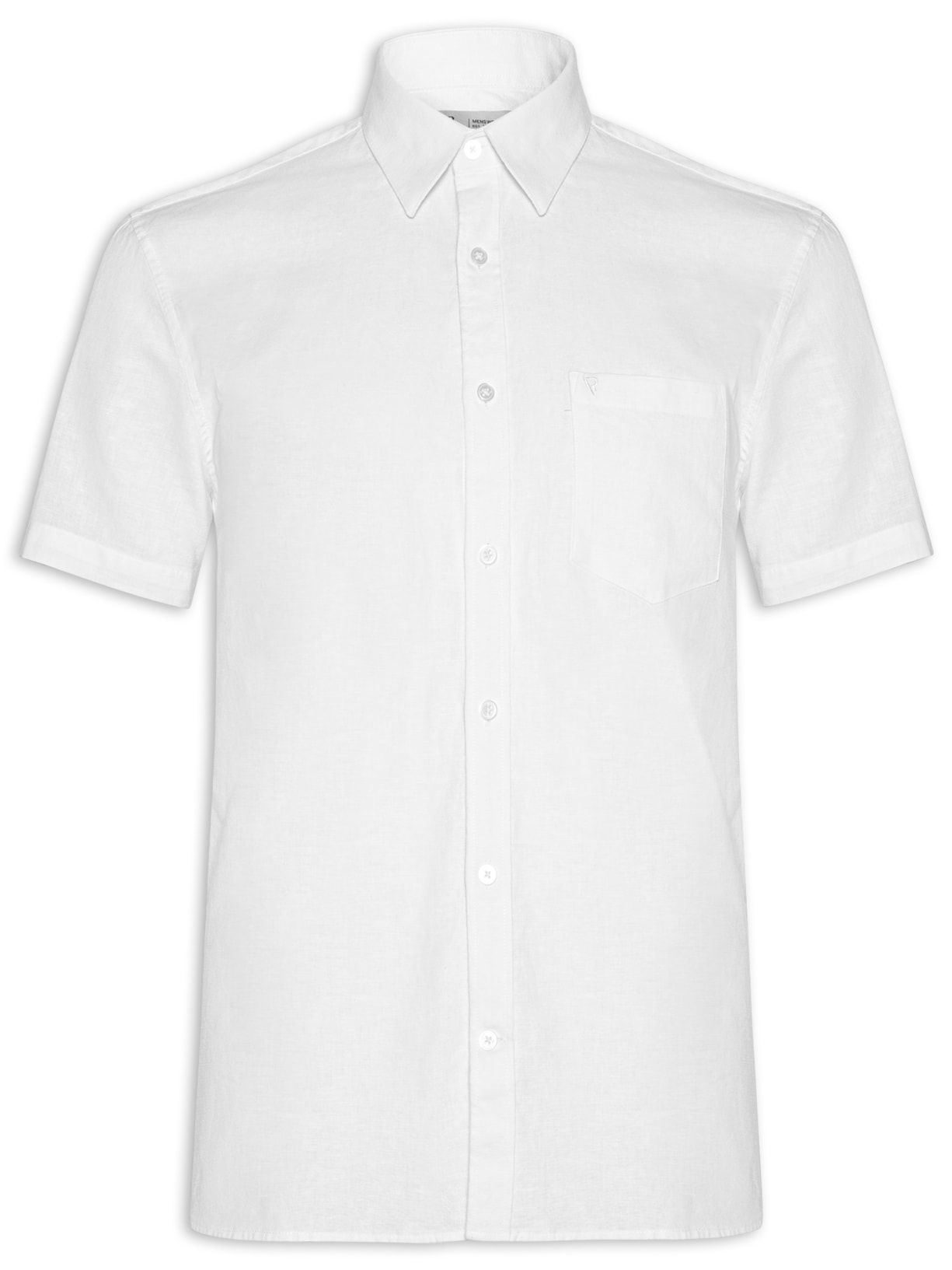 Camisa Masculina Linho Blend Unicollor Surf Irish - Off White