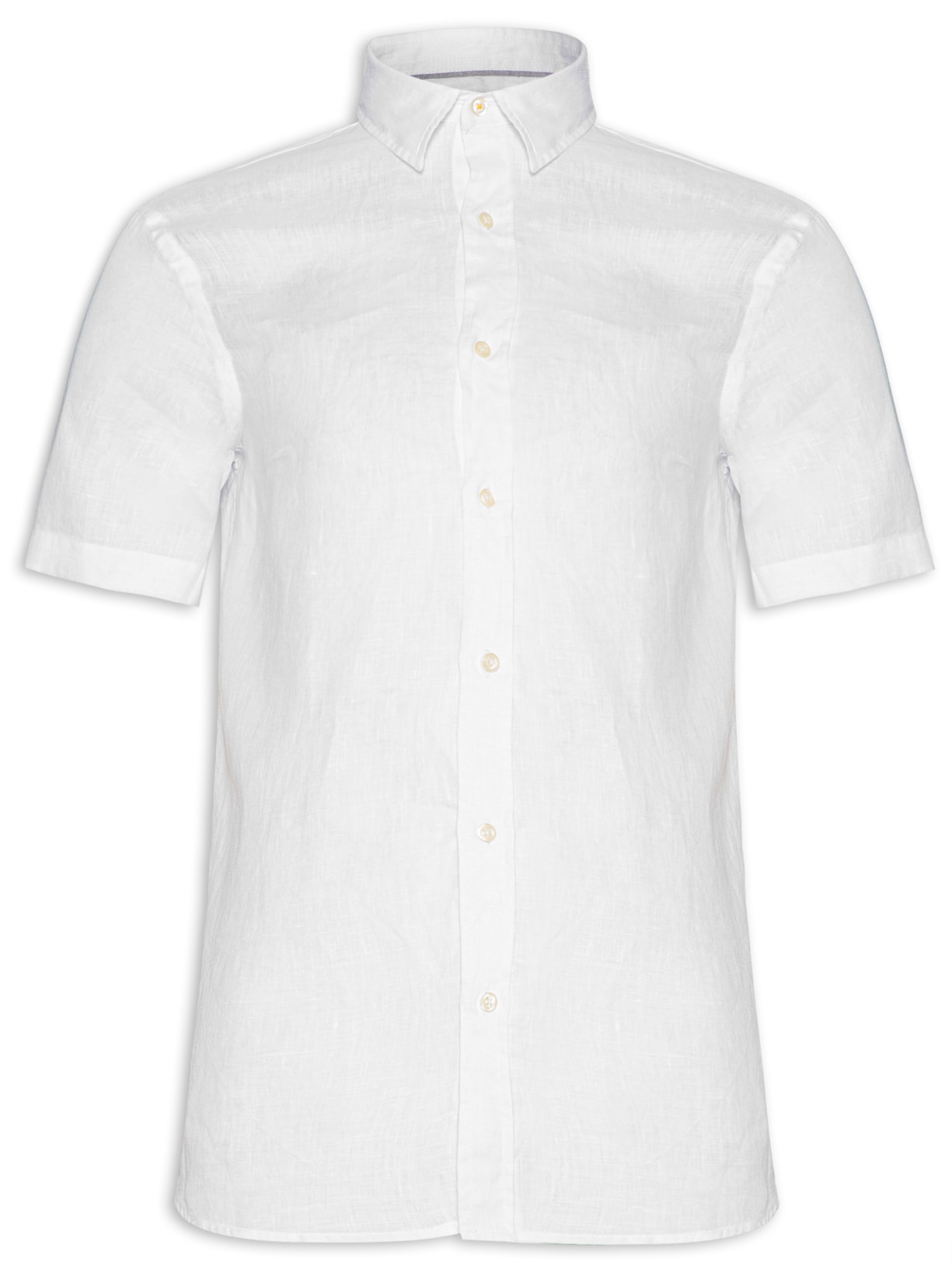 Camisa Masculina Linho - Branco