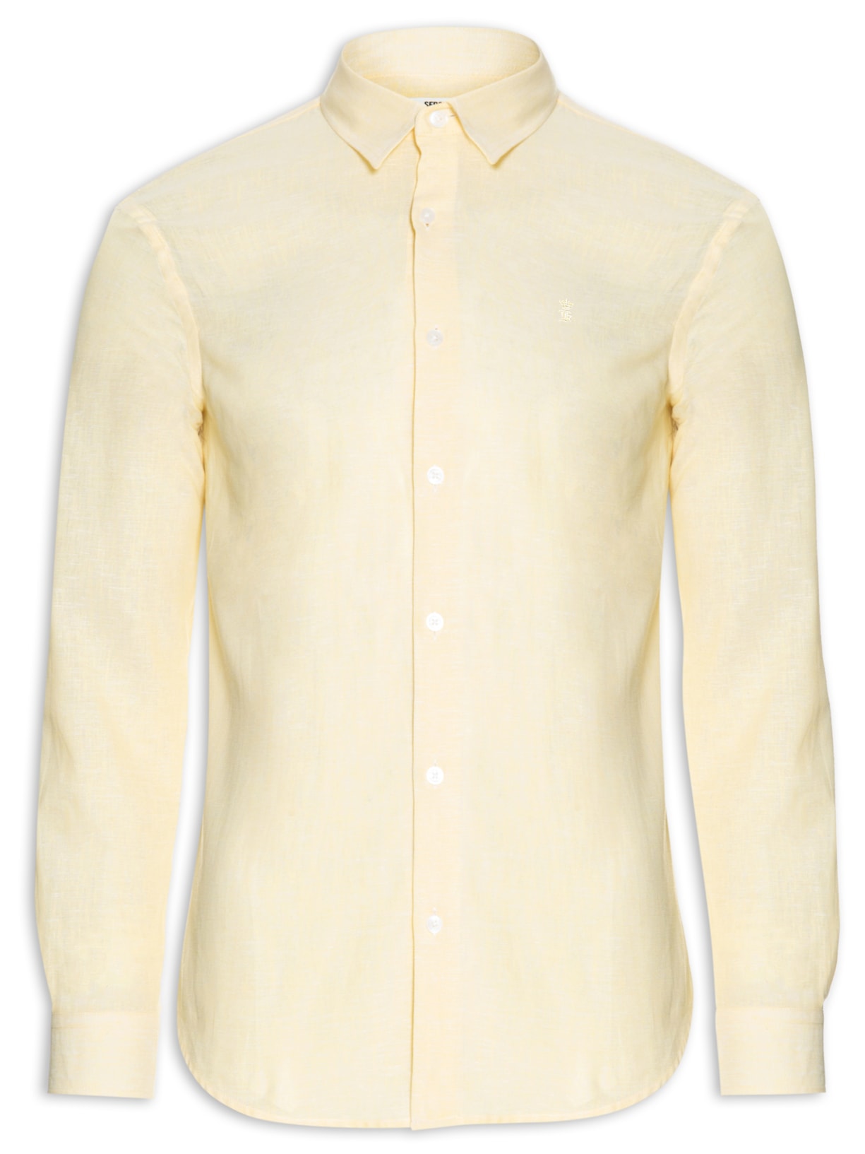 Camisa Masculina Linho Casual - Amarelo