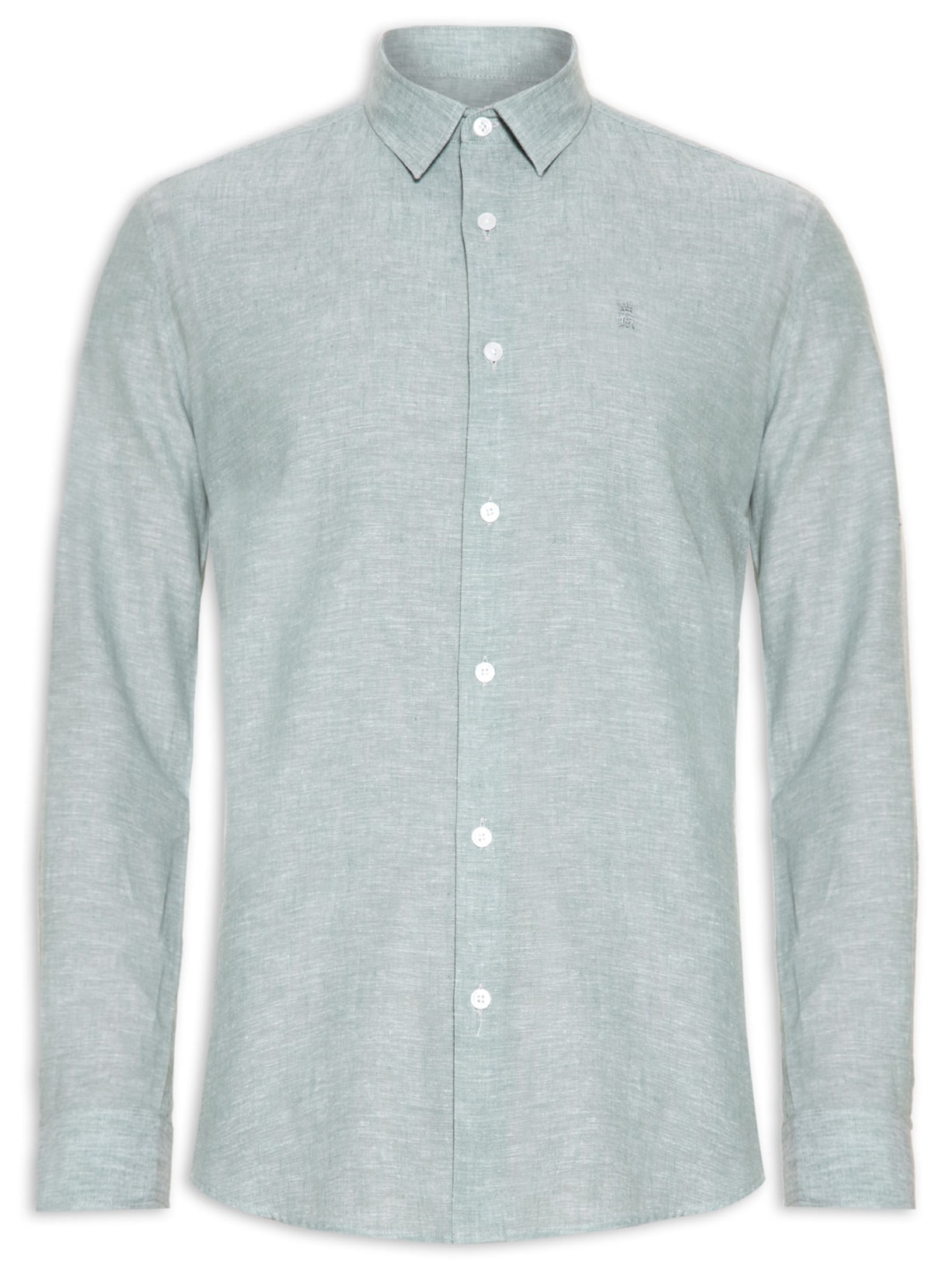 Camisa Masculina Linho Casual - Verde