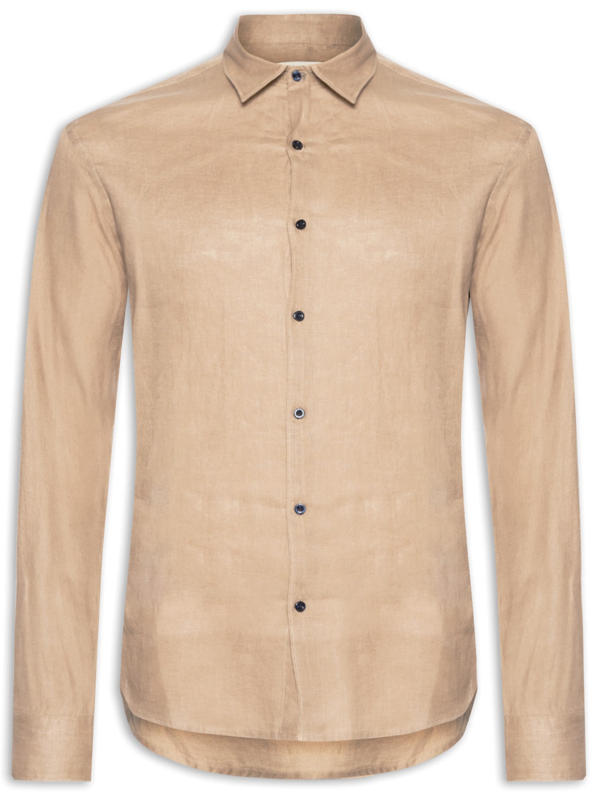 Camisa Masculina Linho Lumiar - Bege