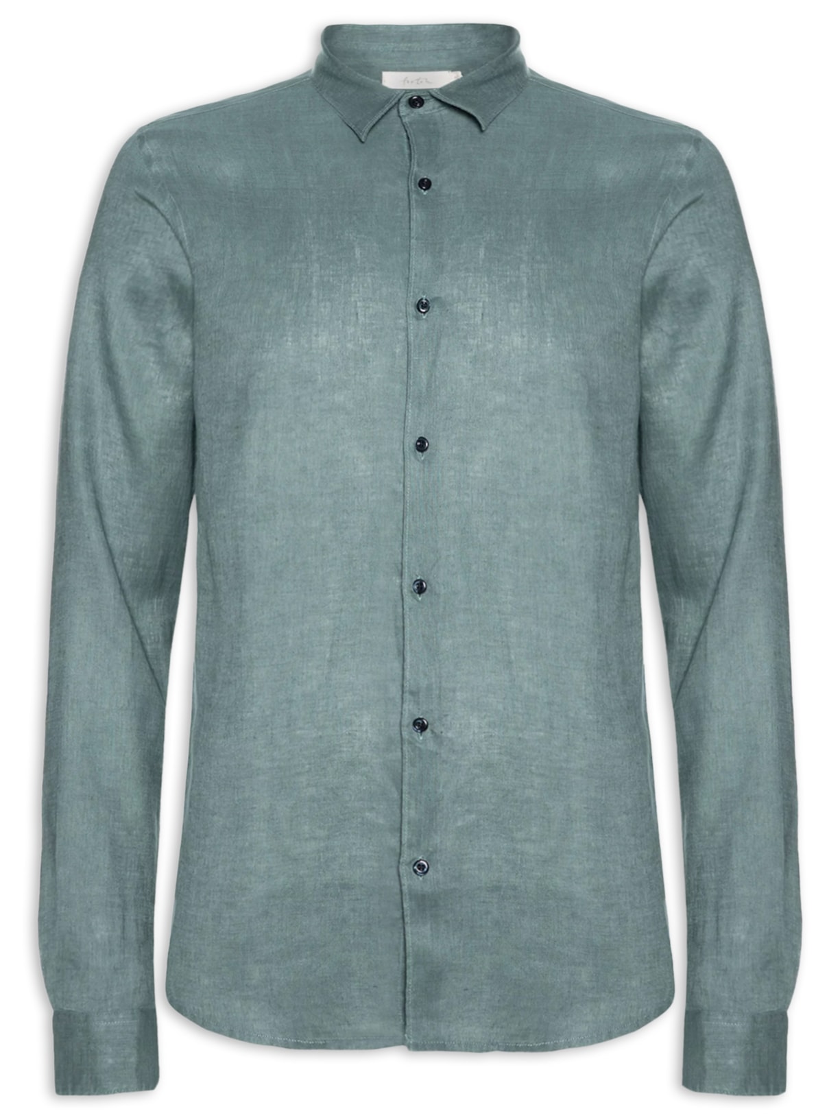 Camisa Masculina Linho Maldivas - Azul