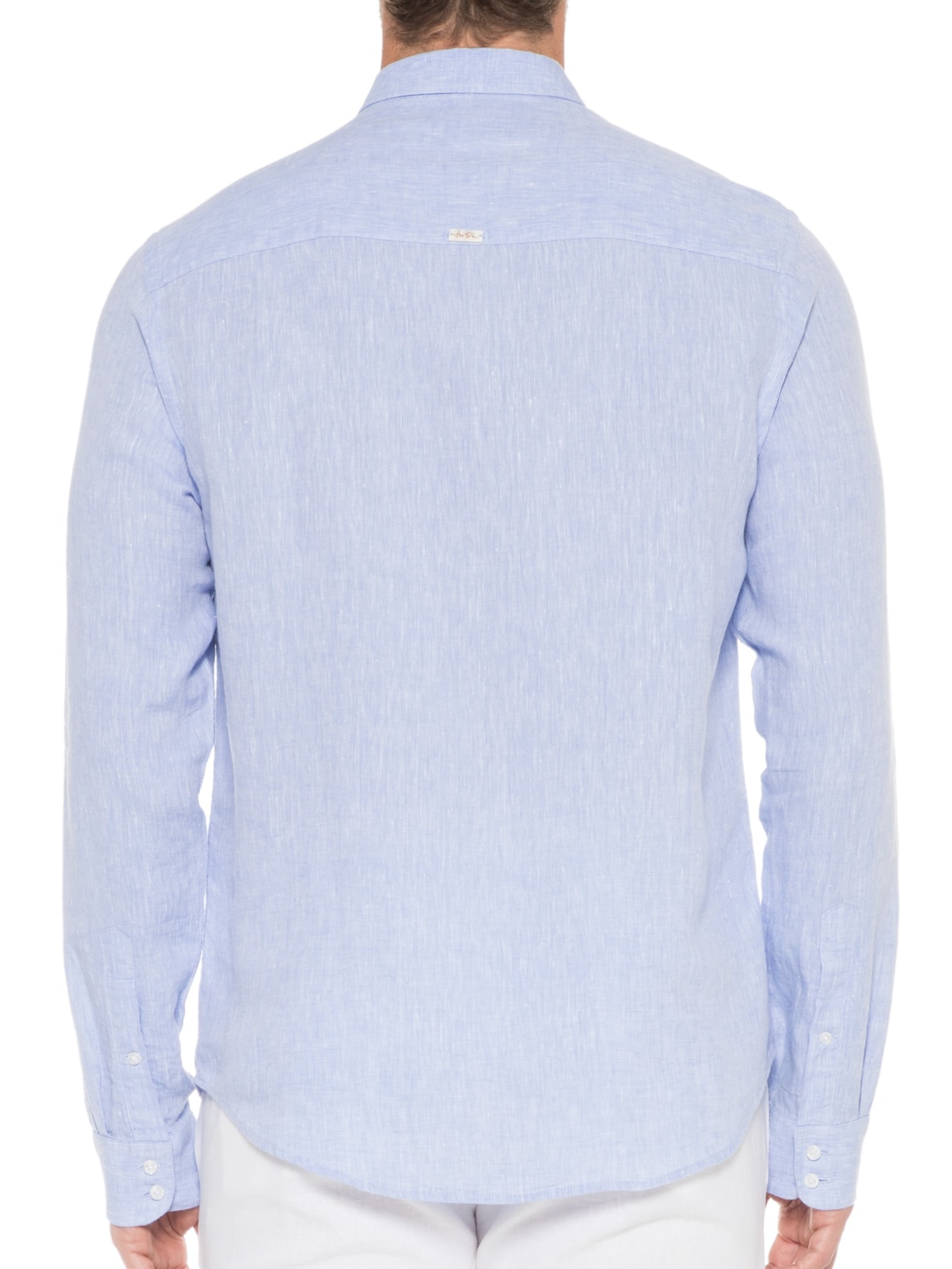 Camisa Masculina Linho Paraiso Azul Foxton