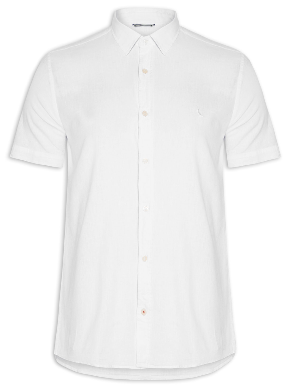 Camisa Masculina Linho Pienza Branco  Reserva