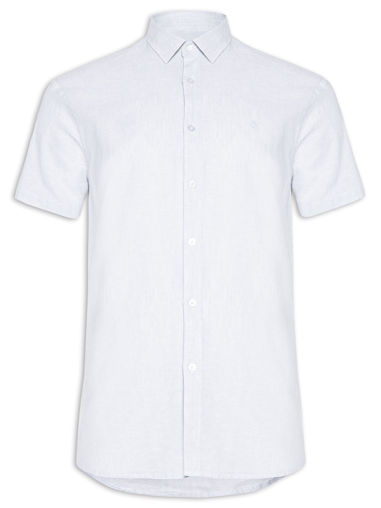 Camisa Masculina Linho Relax - Azul