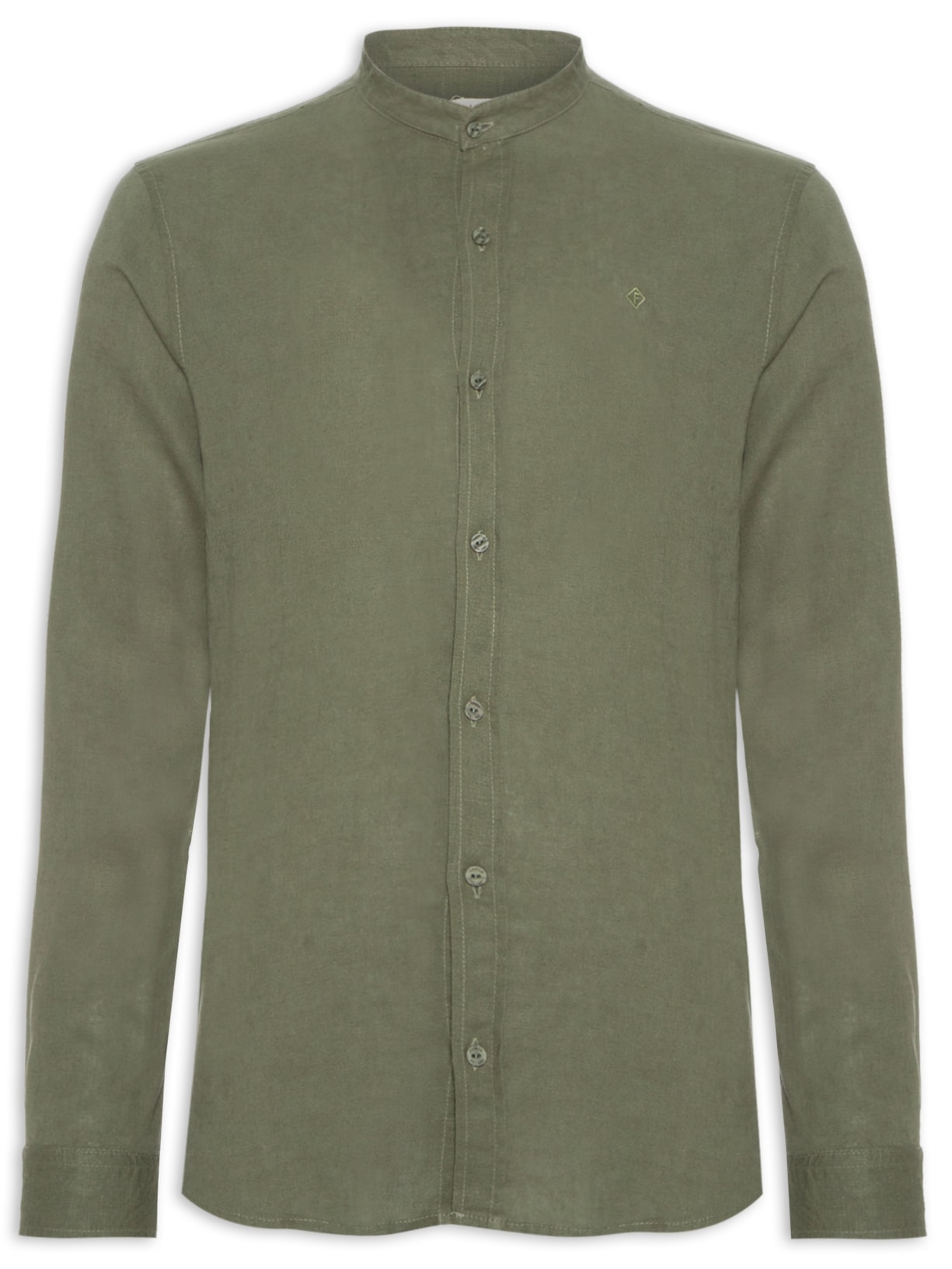 Camisa Masculina Linho Relax - Verde