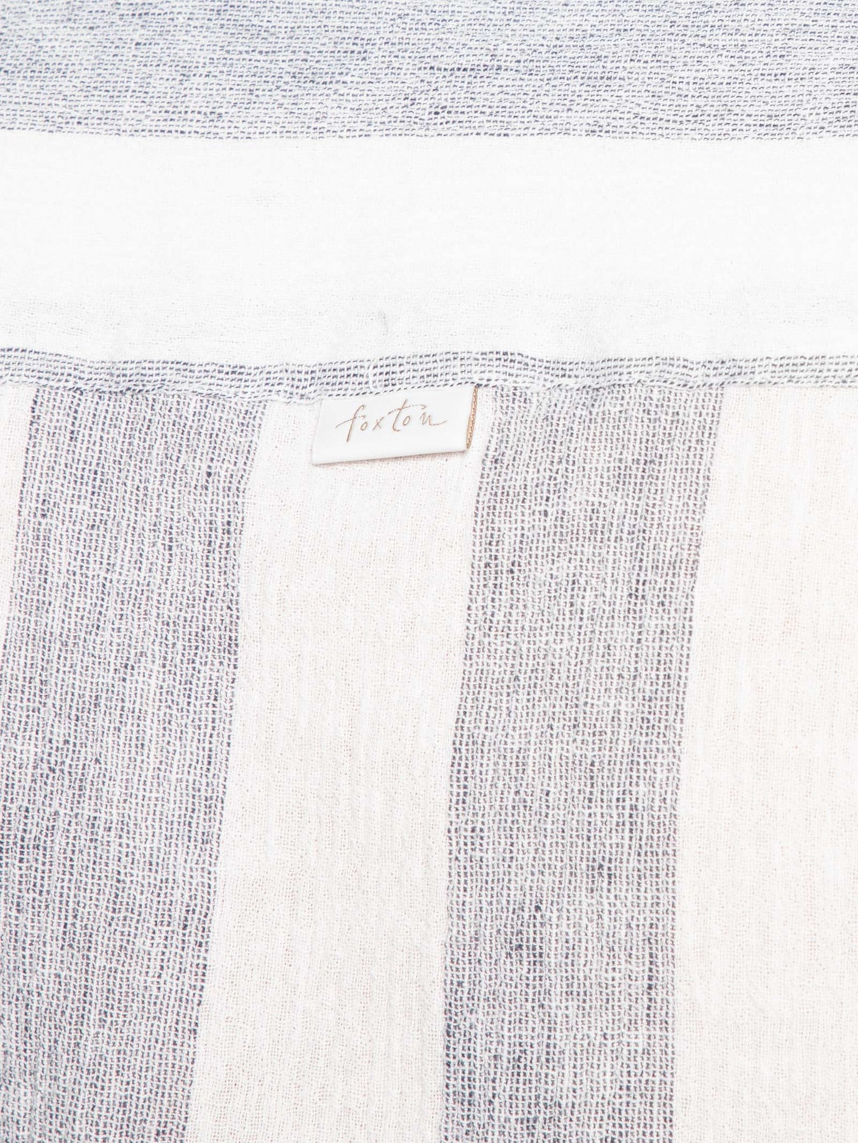 Camisa Masculina Linho Stripes Azul Foxton