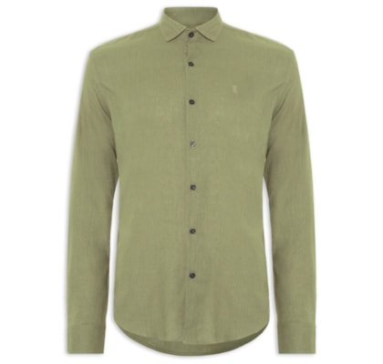 Camisa Masculina Linho - Verde