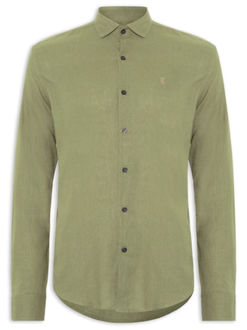 Camisa Masculina Linho - Verde