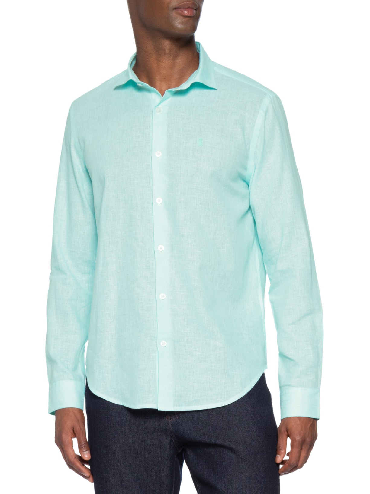 Camisa Masculina Linho Verde Sergio K