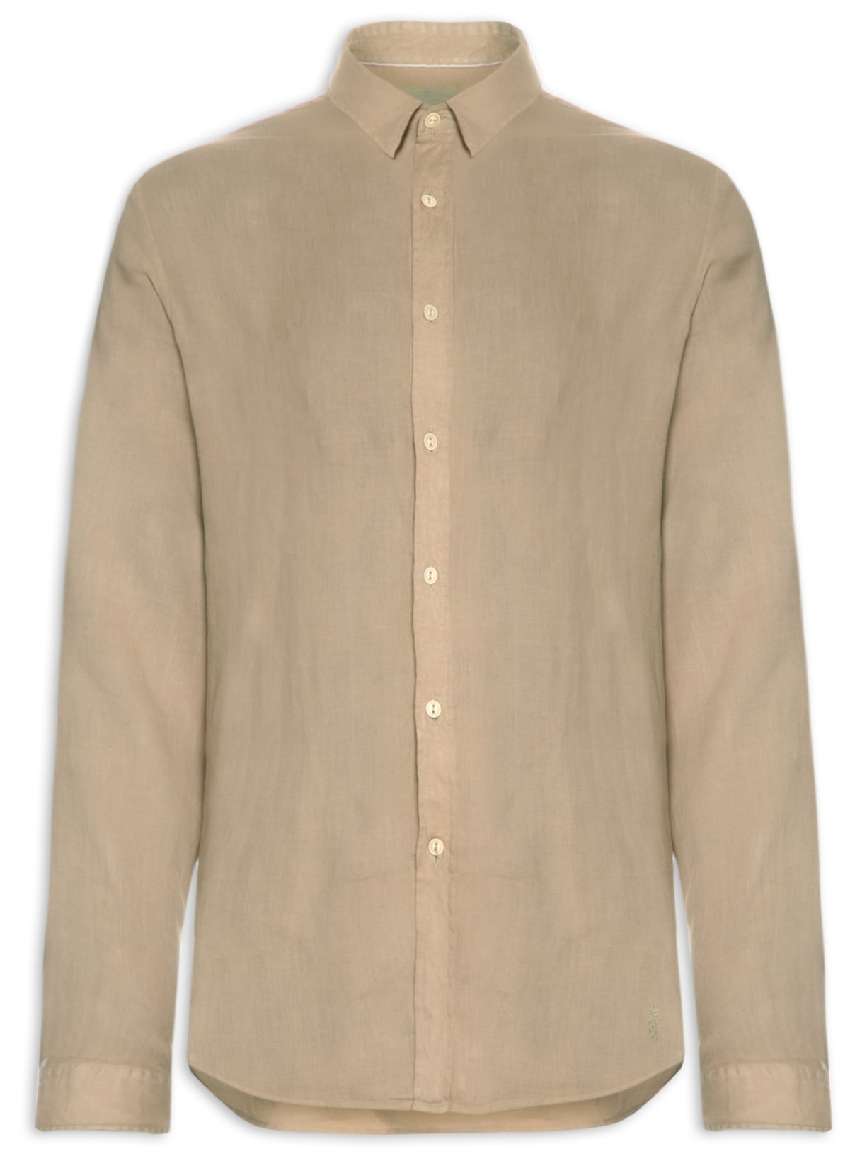 Camisa Masculina Linho Winter Manga Longa - Bege