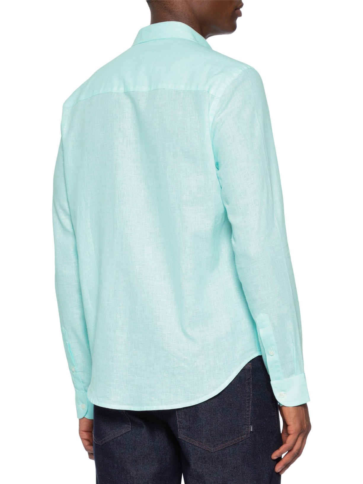 Camisa Masculina Linho – Verde Sergio K