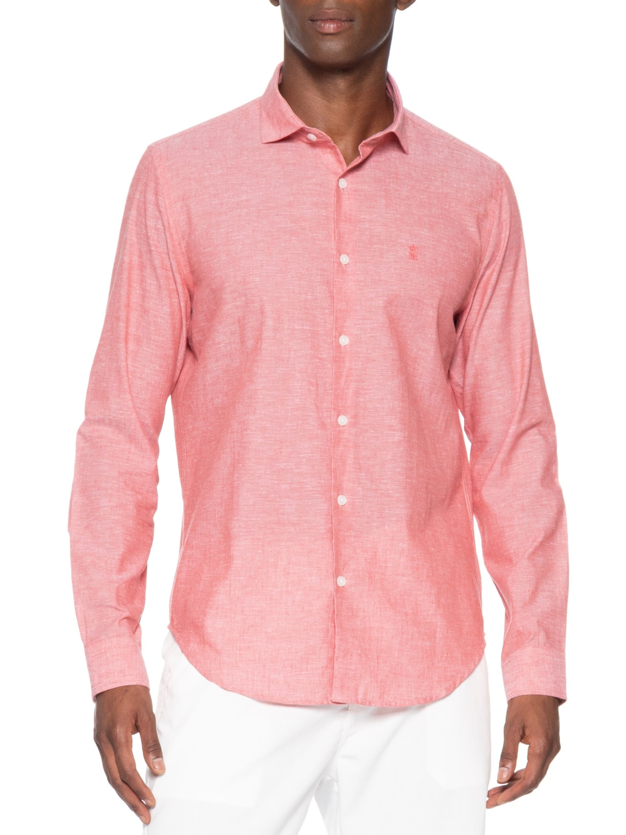 Camisa Masculina Linho – Vermelho Sergio K