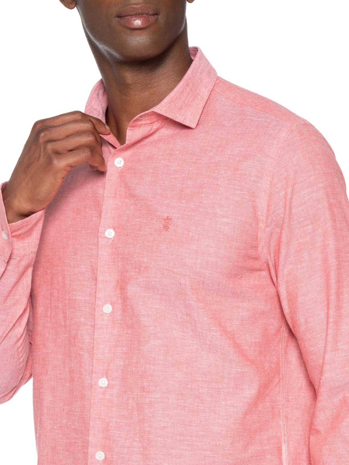 Camisa Masculina Linho – Vermelho Sergio K
