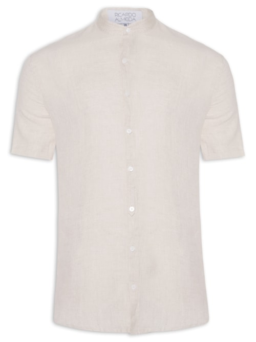 Camisa Masculina Liric Gola Padre - Bege