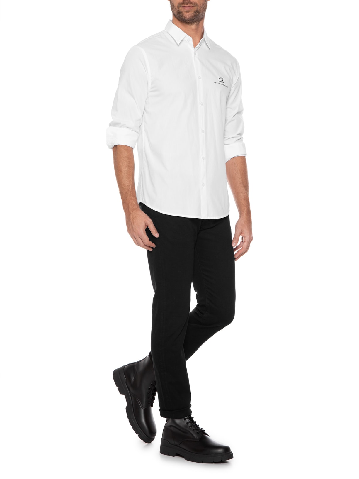 Camisa Masculina Lisa Branco Armani Exchange