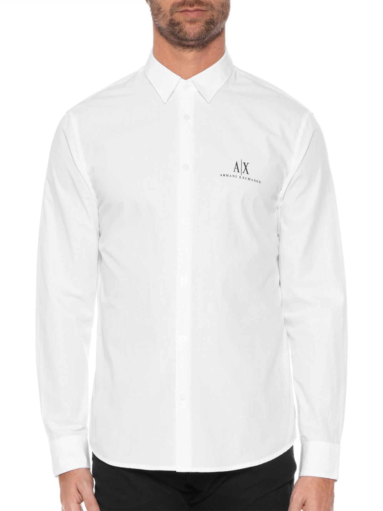 Camisa Masculina Lisa Branco Armani Exchange