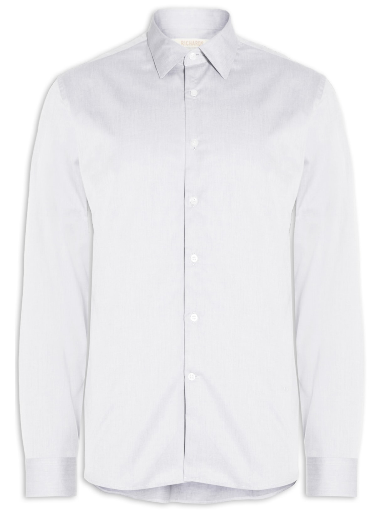 Camisa Masculina Lisa - Cinza