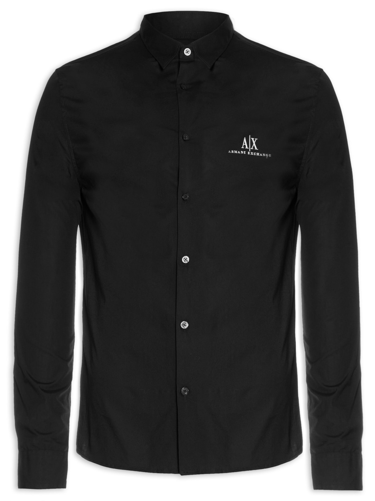 Camisa Masculina Lisa - Preto