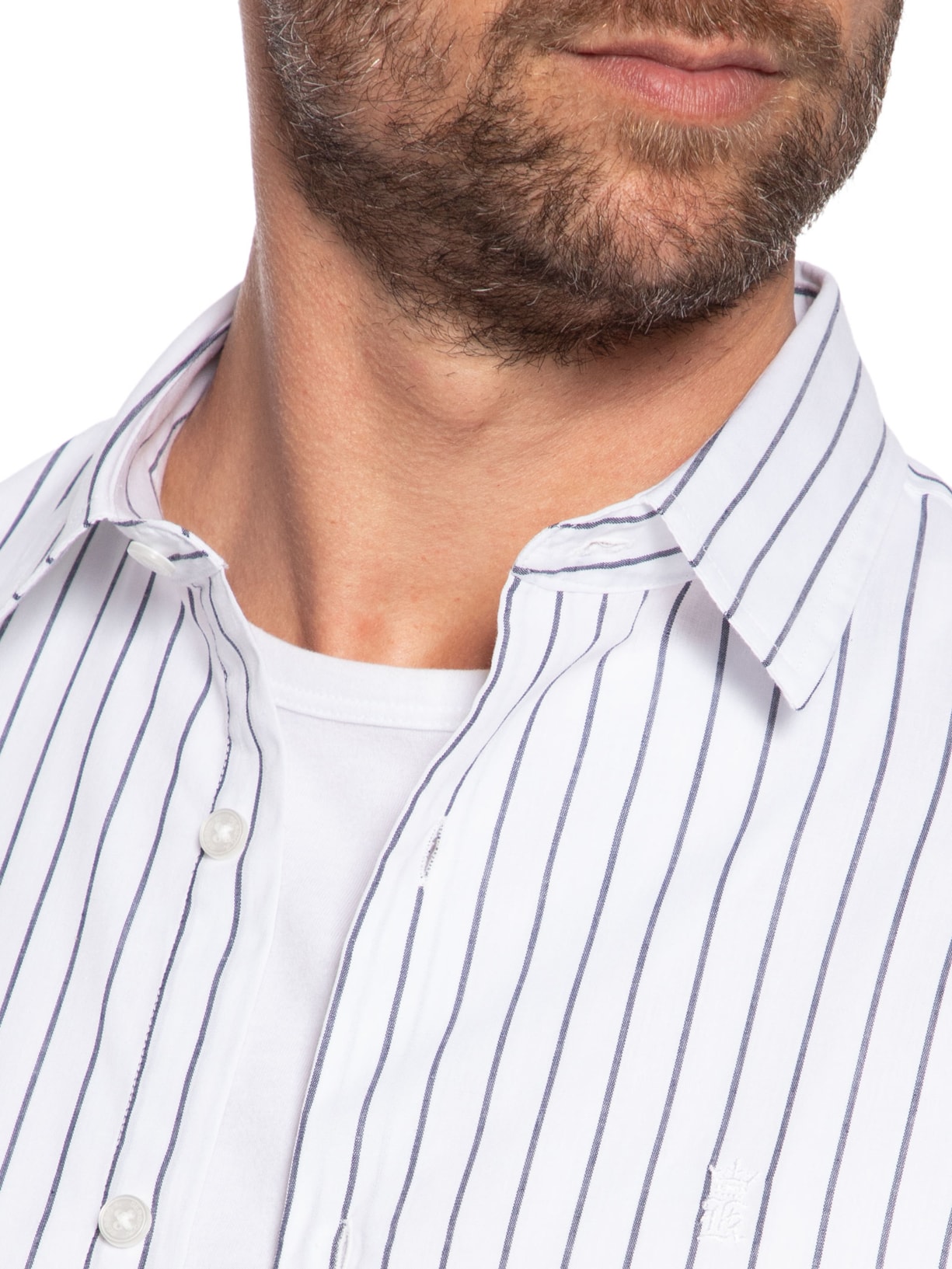 Camisa Masculina Listrada Fantasy Regular Fit Azul Sergio K