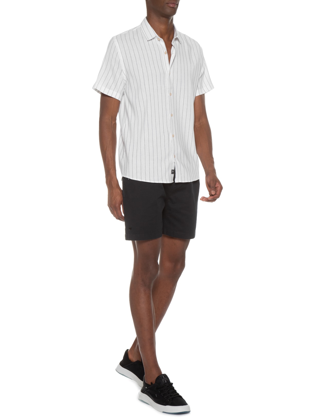 Camisa Masculina Listrado Edén Off White Urbô