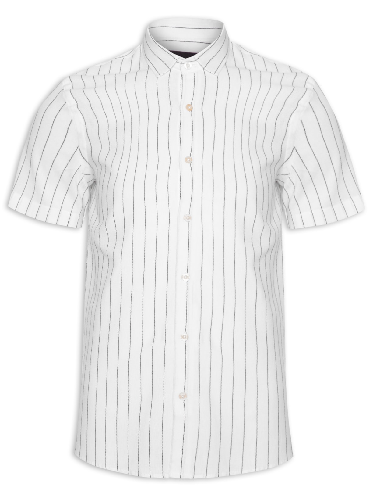 Camisa Masculina Listrado Edén - Off White