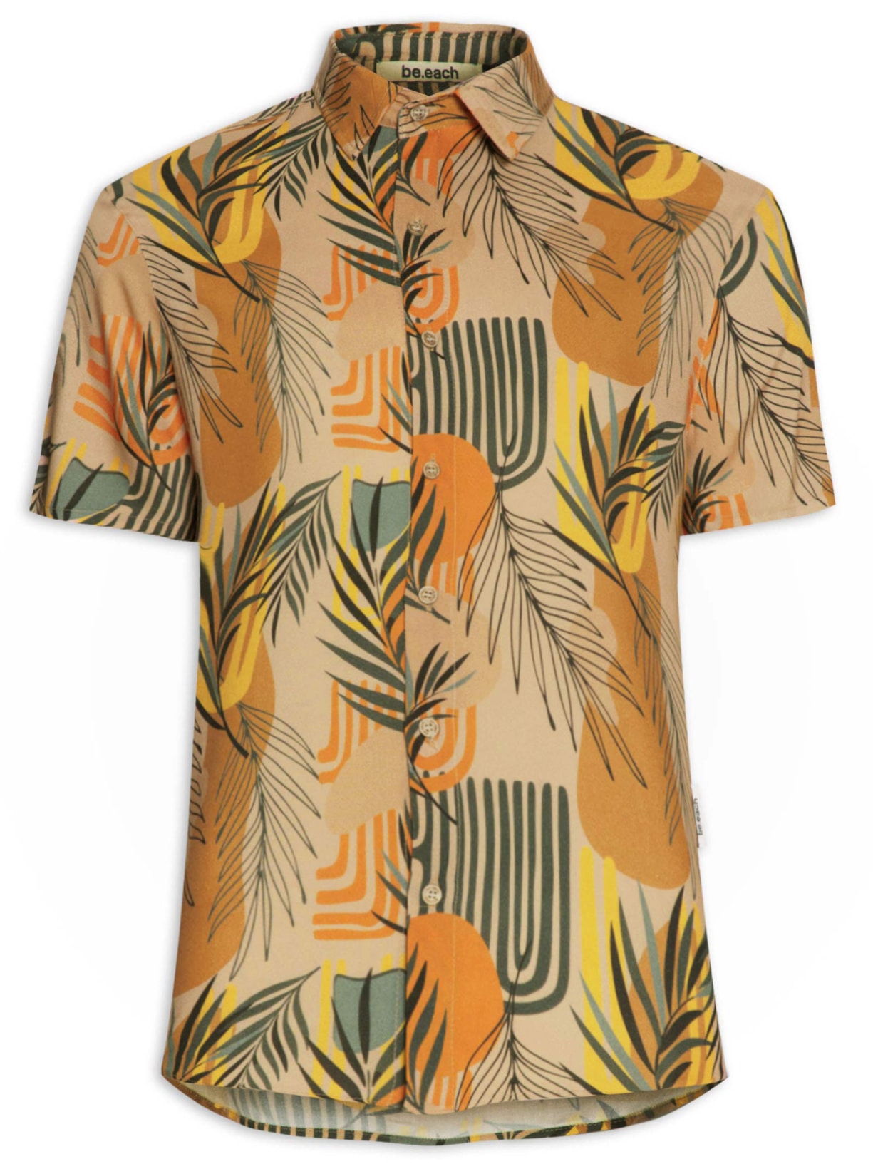 Camisa Masculina Maiorca Estampada - Bege