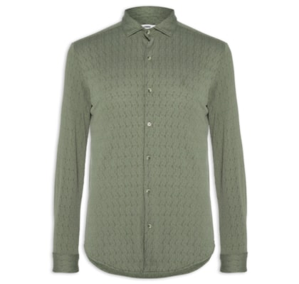 Camisa Masculina Malha Relevo – Verde