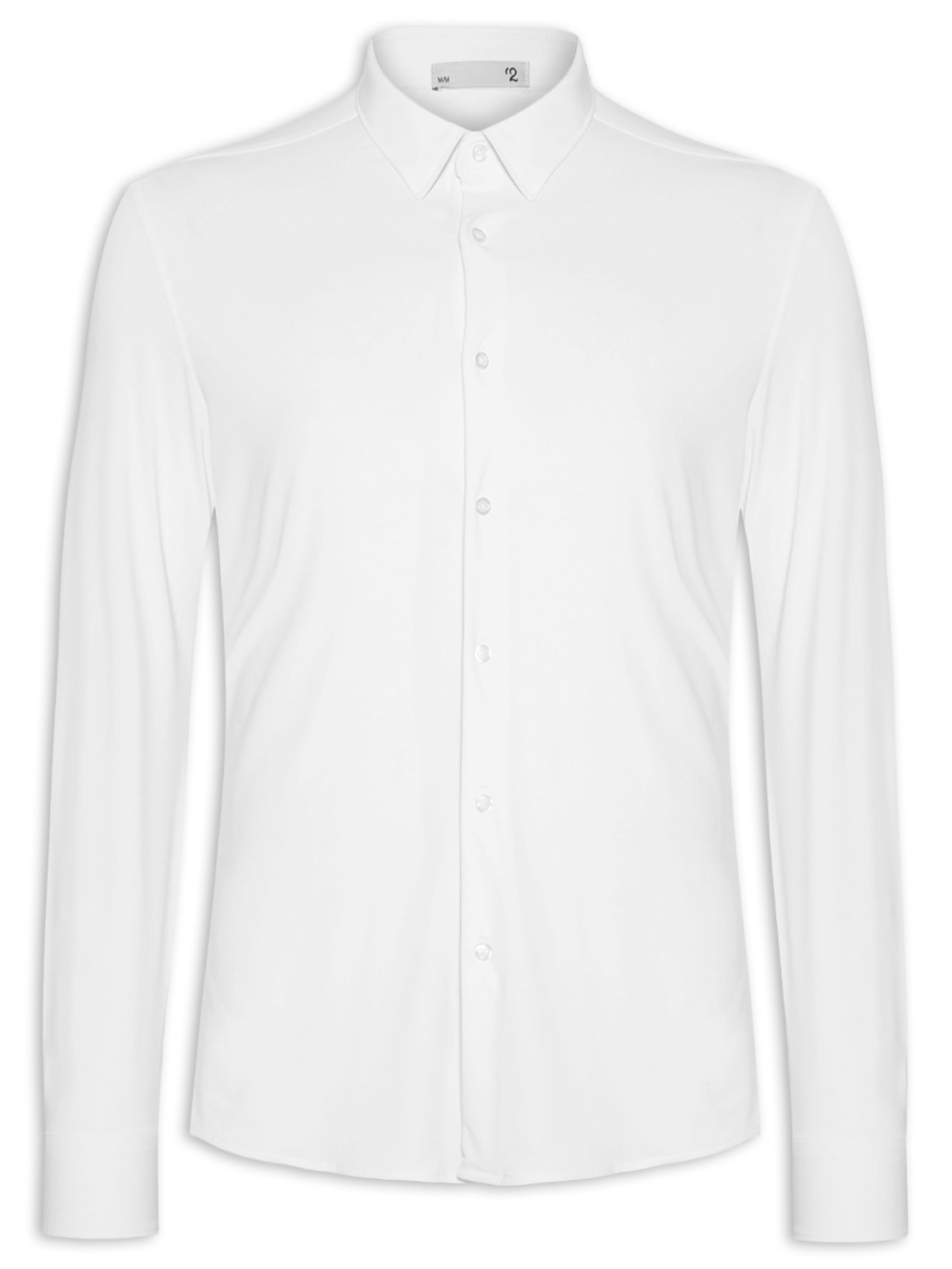 Camisa Masculina Malha Tech Comfort Slim - Branco