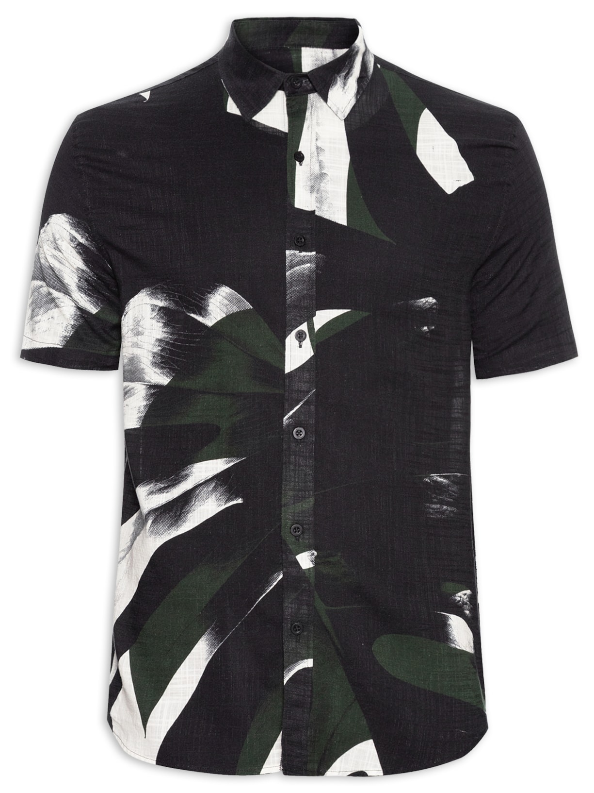 Camisa Masculina Manga Curta Adam - Verde