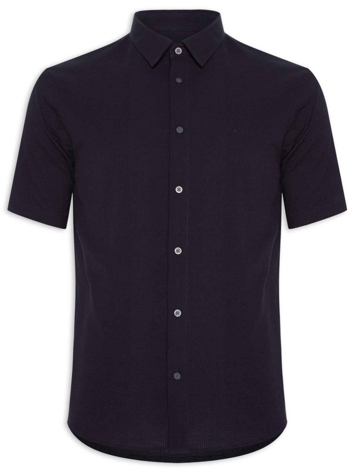 Camisa Masculina Manga Curta - Azul