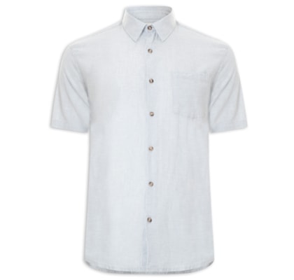 Camisa Masculina Manga Curta - Azul