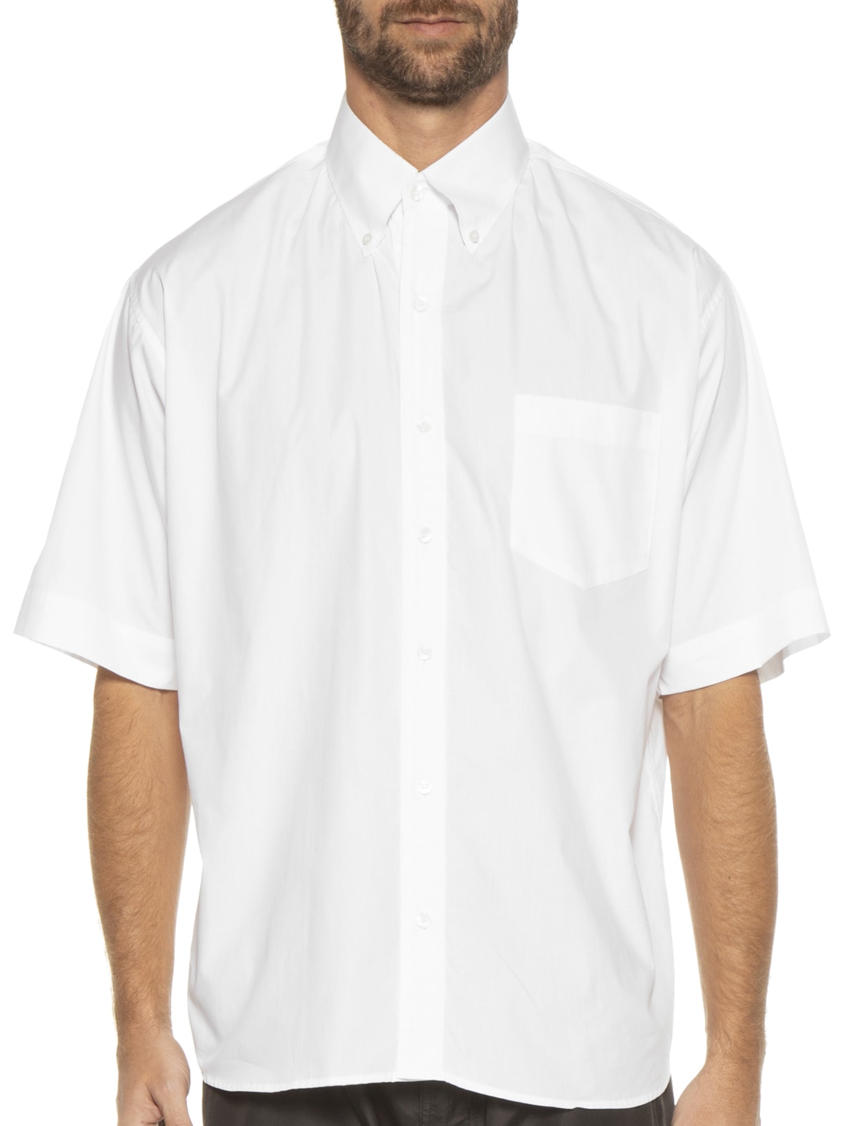 Camisa Masculina Manga Curta Branco Torinno