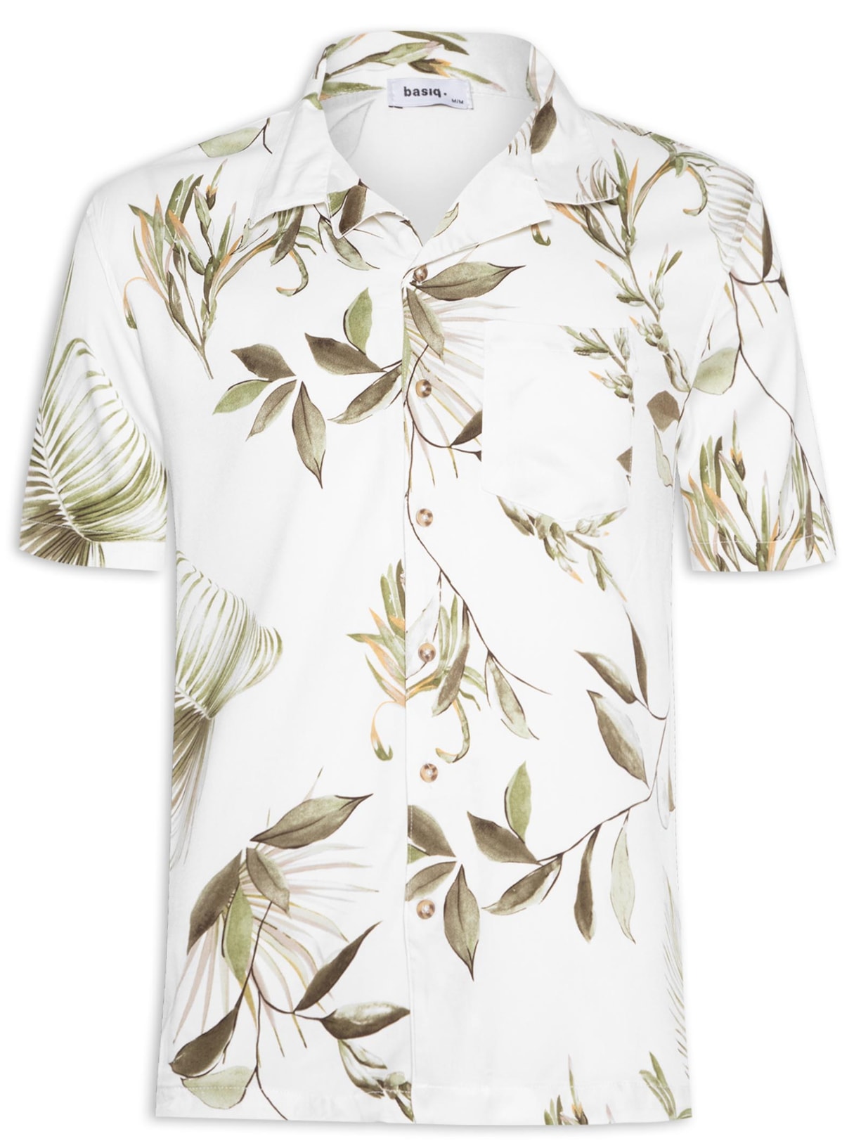 Camisa Masculina Manga Curta - Branco