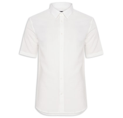Camisa Masculina Manga Curta - Branco