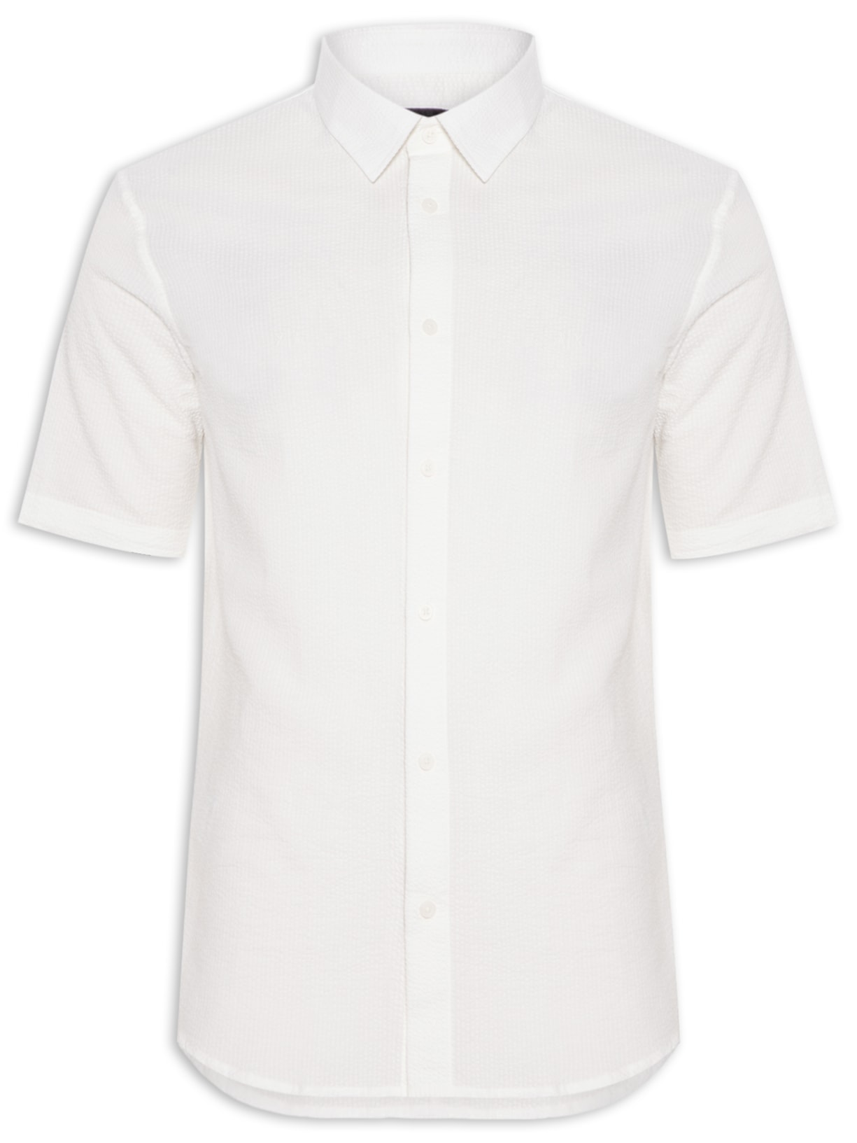 Camisa Masculina Manga Curta - Branco