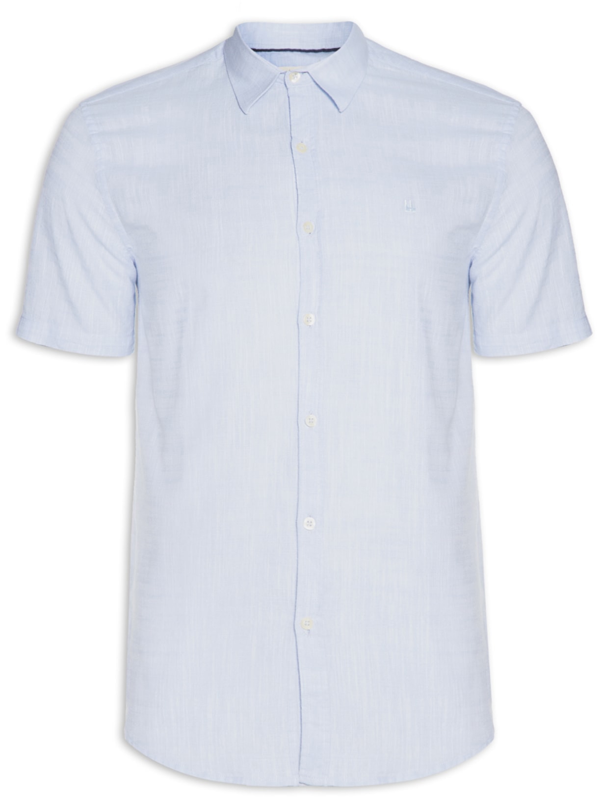 Camisa Masculina Manga Curta Buzios New Azul Foxton
