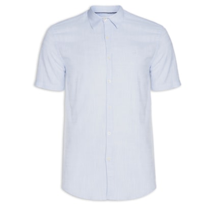 Camisa Masculina Manga Curta Buzios New - Azul