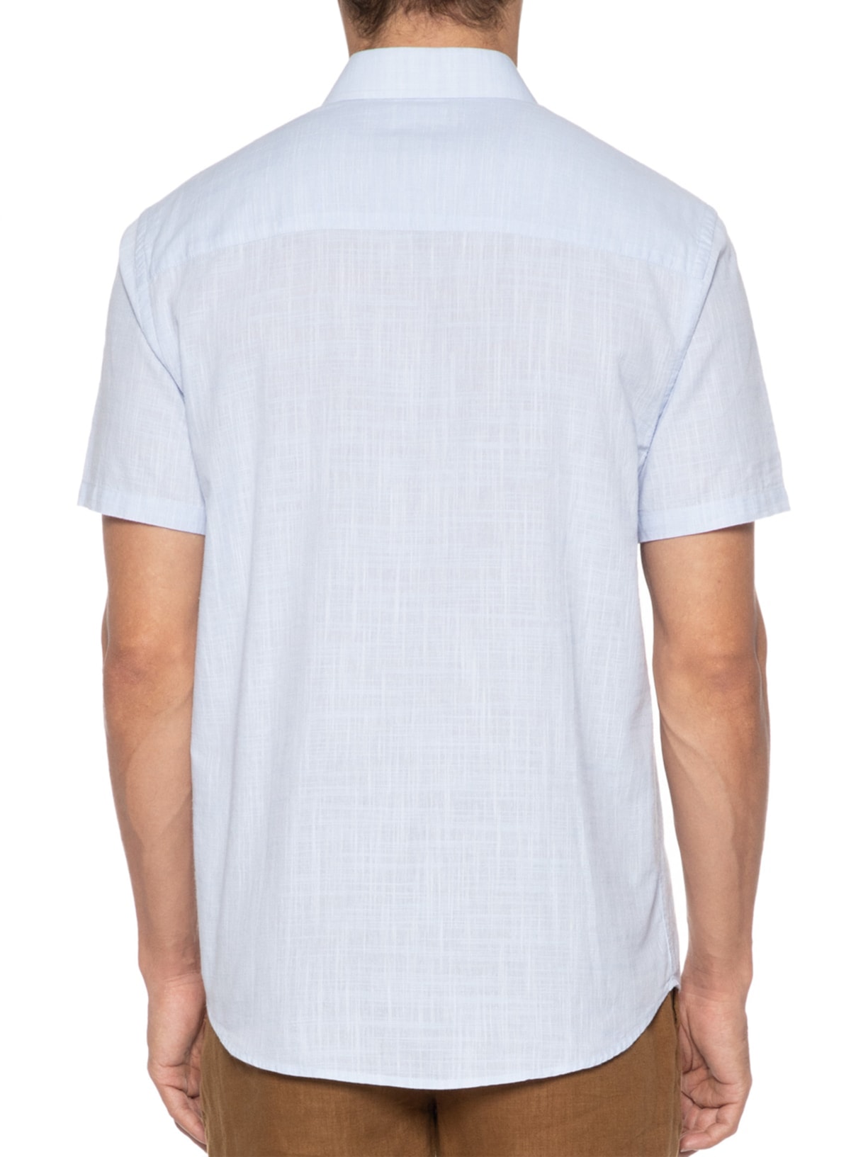 Camisa Masculina Manga Curta Buzios New Azul Foxton