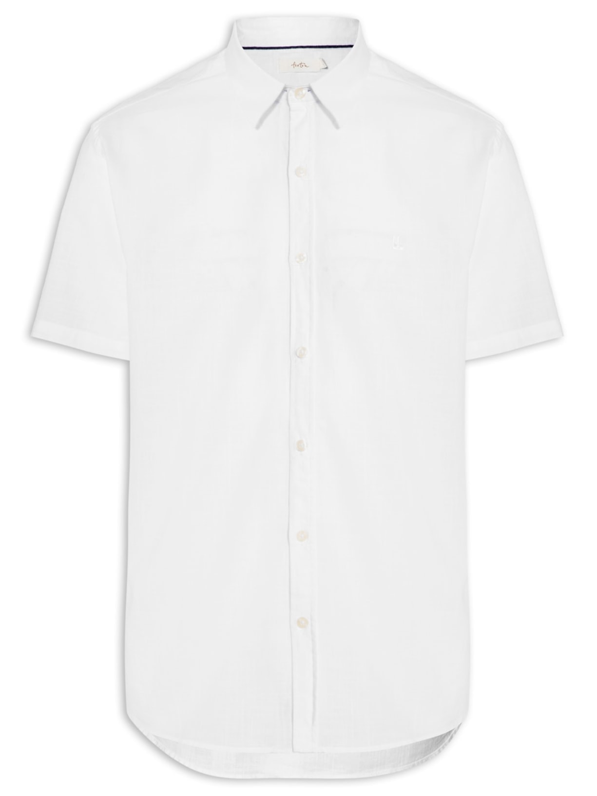 Camisa Masculina Manga Curta Búzios New - Branco