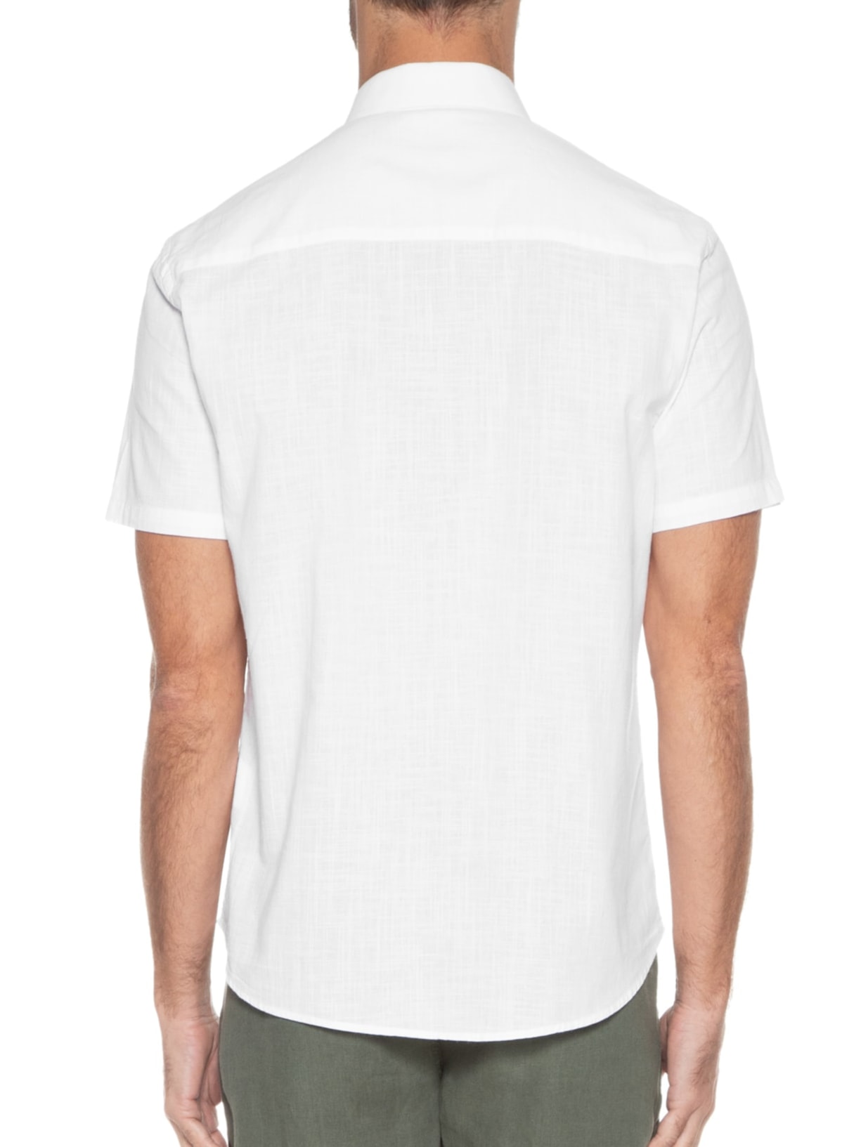 Camisa Masculina Manga Curta Búzios New Branco Foxton