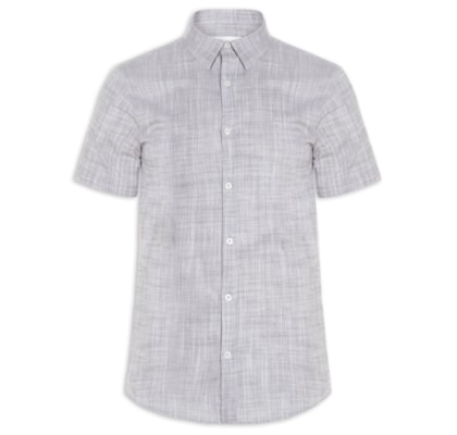 Camisa Masculina Manga Curta Búzios New - Cinza