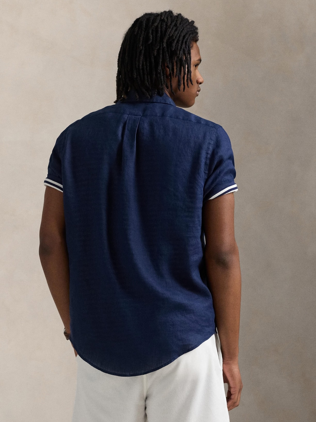 Camisa Masculina Manga Curta Classic Logo Azul Polo Ralph Lauren
