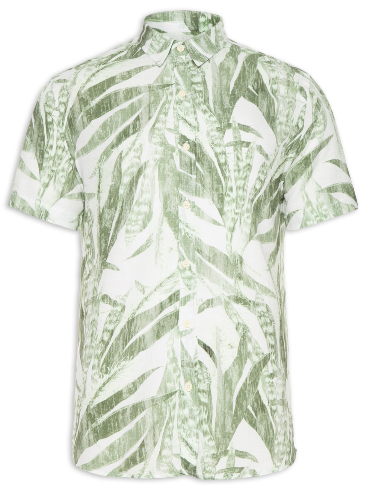 Camisa Masculina Manga Curta Estampada Espada - Verde